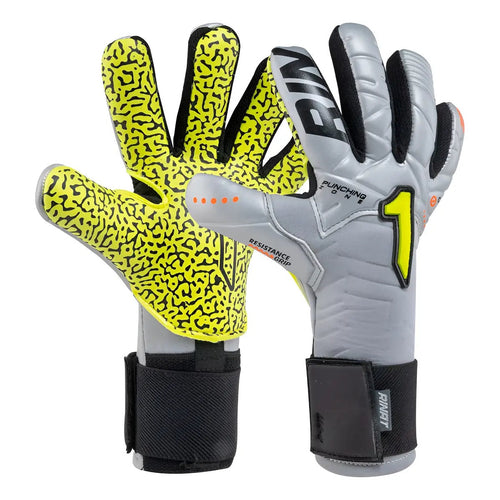 Rinat Kratos AD Plata/Amarillo Guantes de Portero