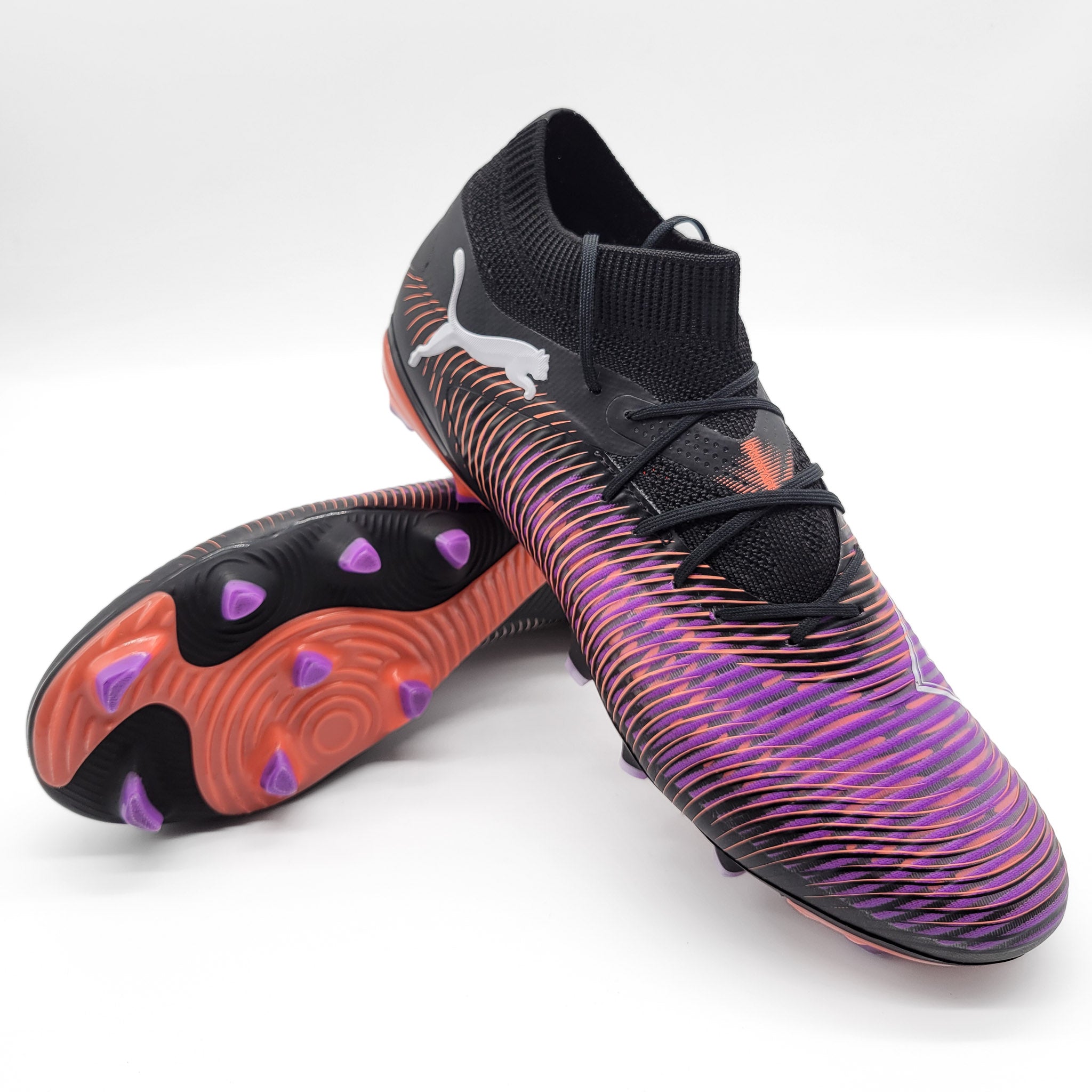 Puma Future 8 Pro FG/AG Glowing Red Tacos de Fútbol